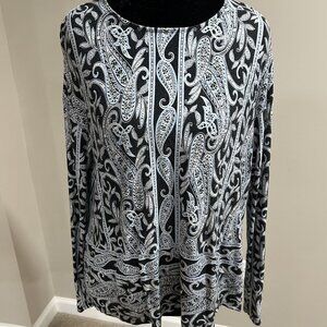J. Jill Printed Long Sleeve Shirt